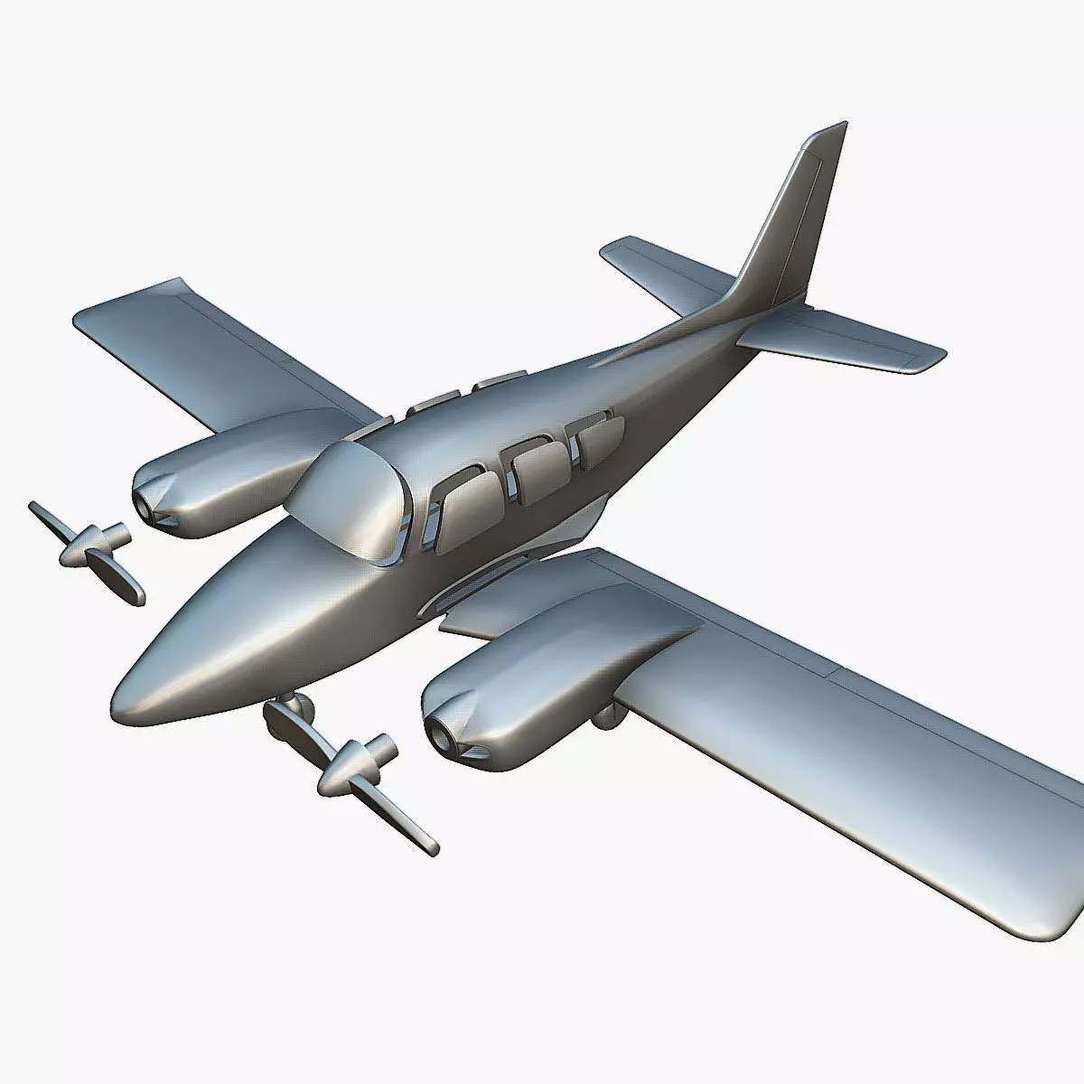 Gulfstream American GA-7 Cougar - 3D Printable Model 3D print model_0