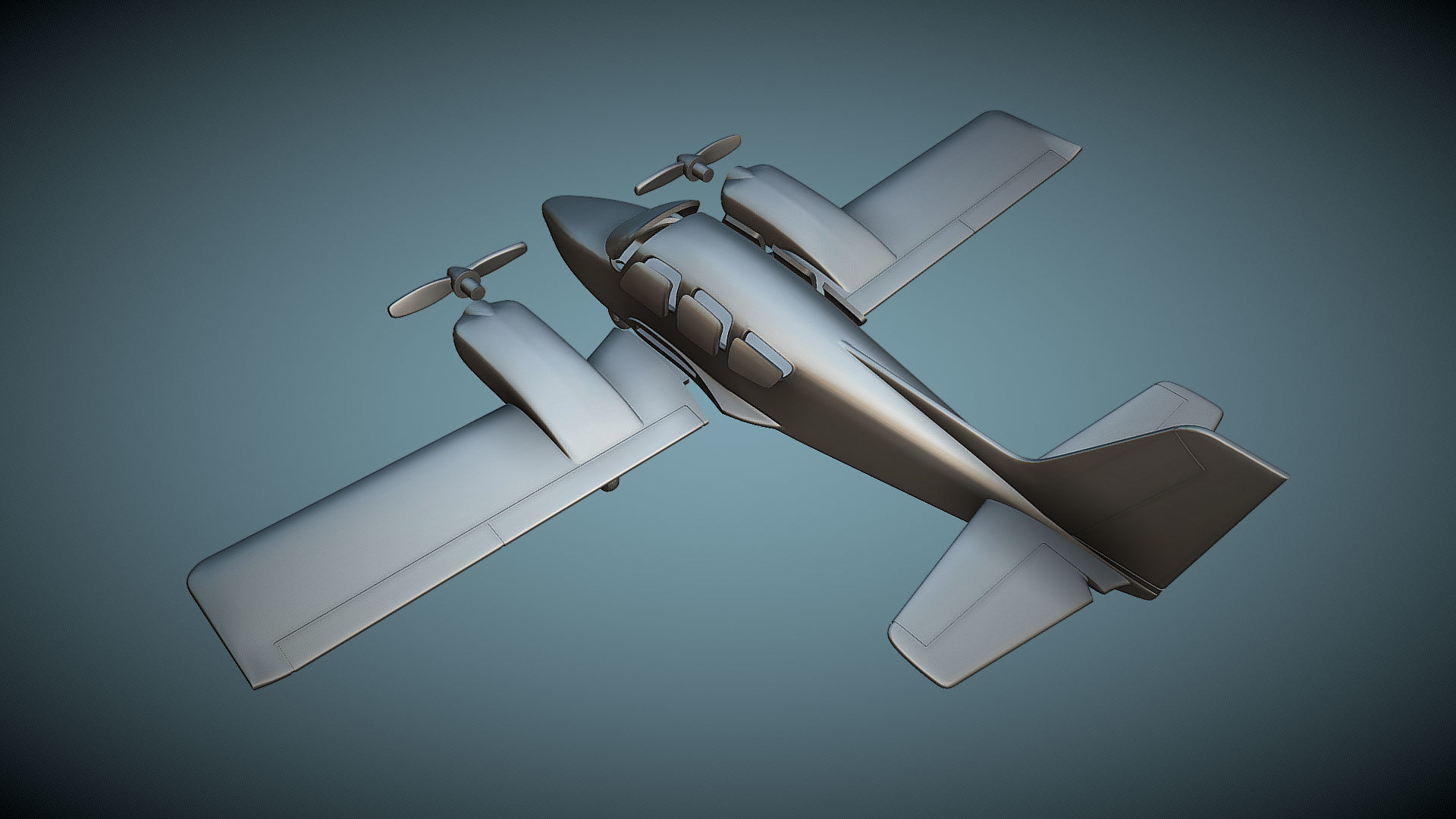 Gulfstream American GA-7 Cougar - 3D Printable Model 3D print model_2
