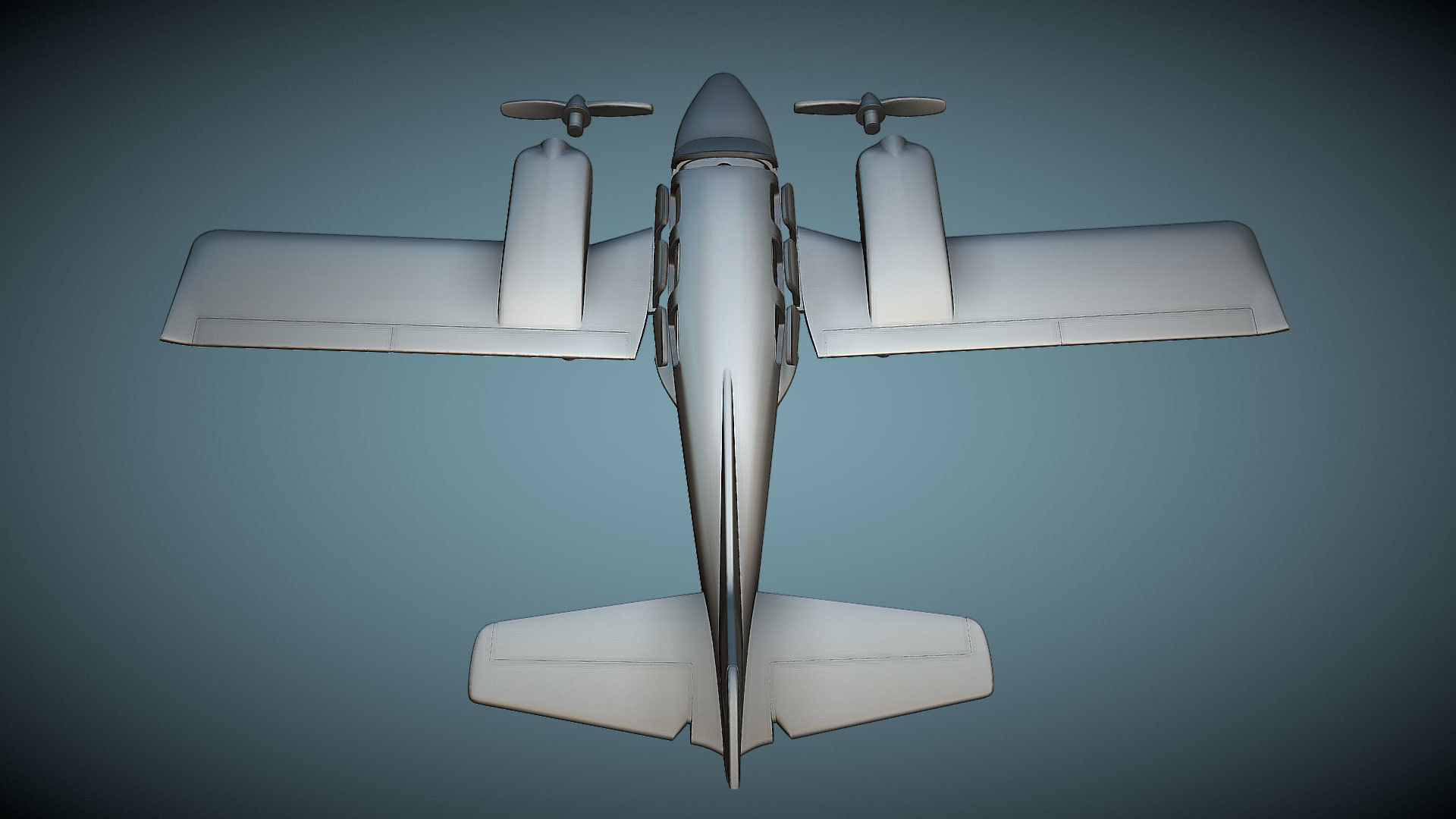 Gulfstream American GA-7 Cougar - 3D Printable Model 3D print model_3