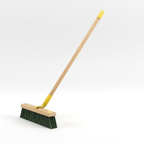 Broom Low-poly 3D model