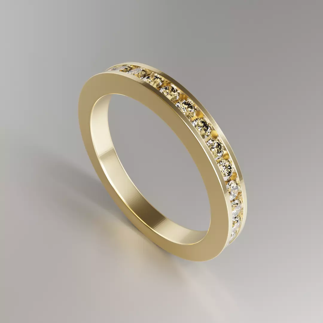 Channel setting ring 3D print model_0