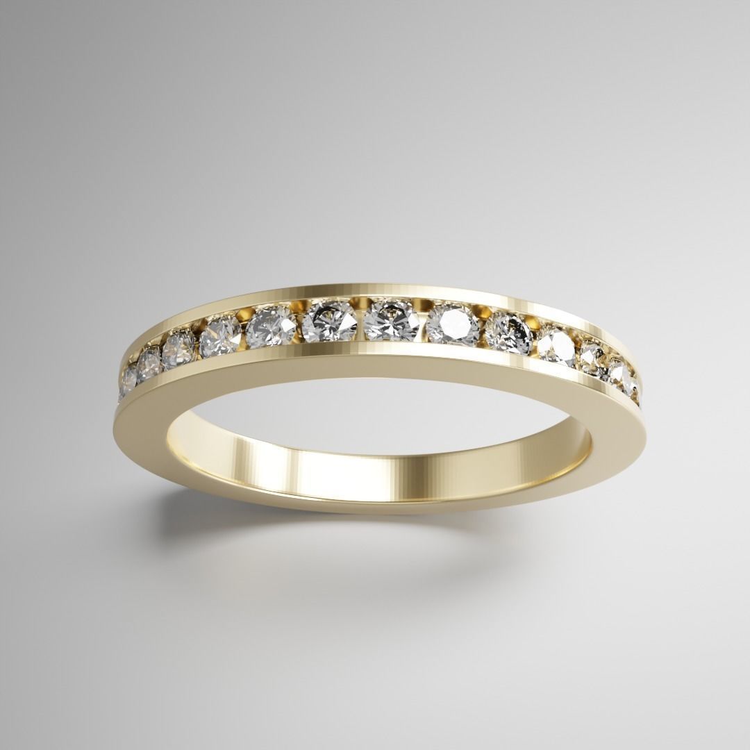 Channel setting ring 3D print model_1