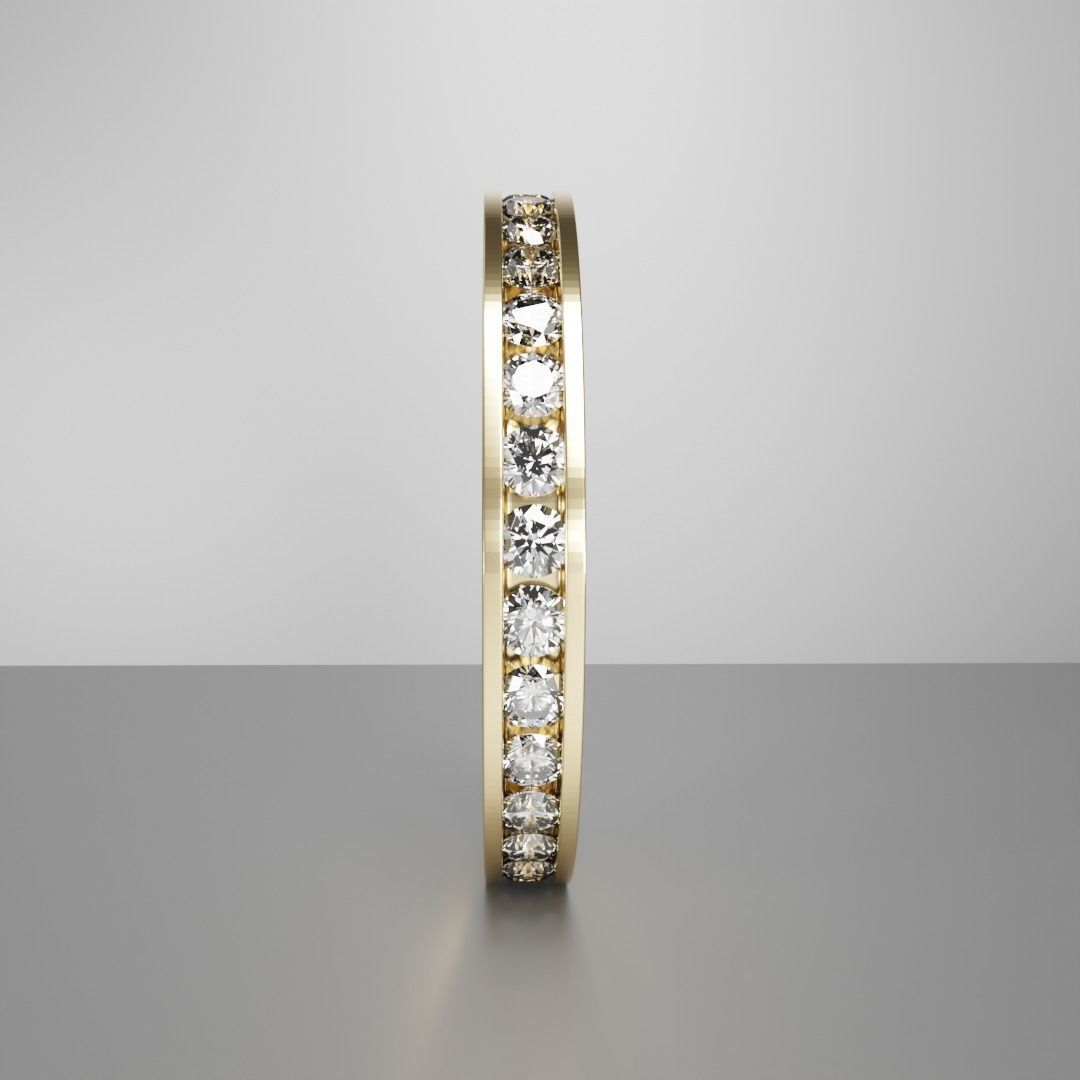 Channel setting ring 3D print model_2