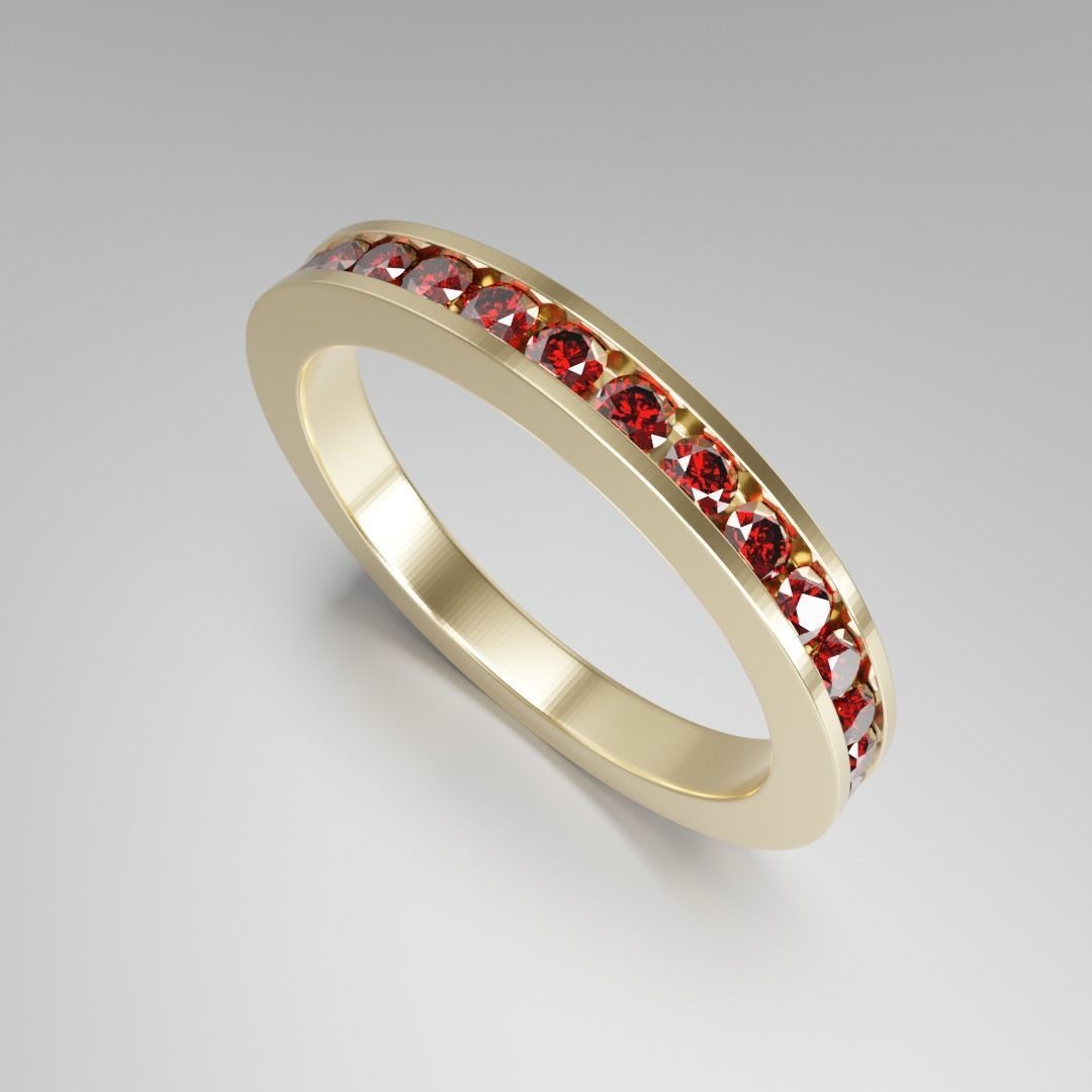 Channel setting ring 3D print model_5