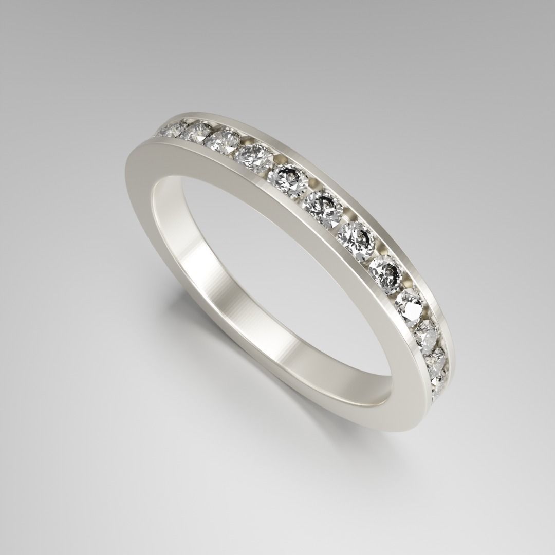 Channel setting ring 3D print model_3