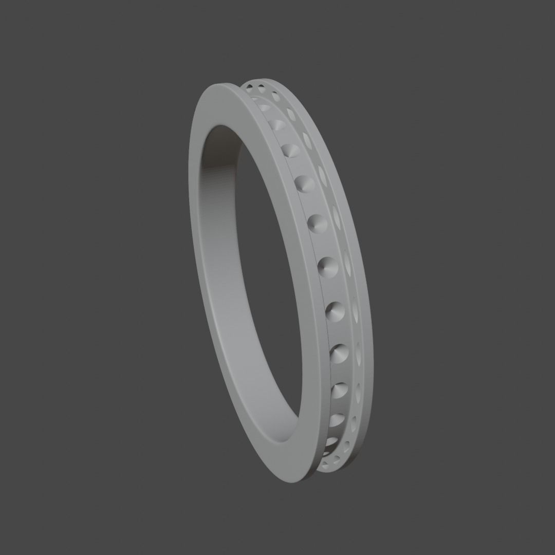 Channel setting ring 3D print model_7