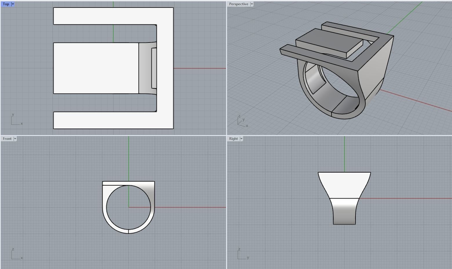 Hollow ring 3D print model_6