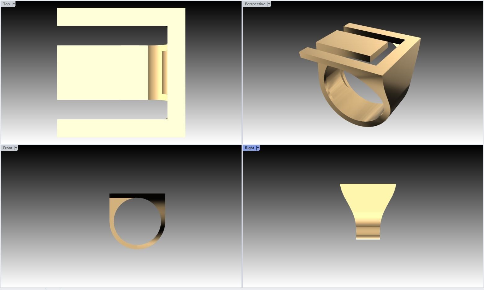 Hollow ring 3D print model_5