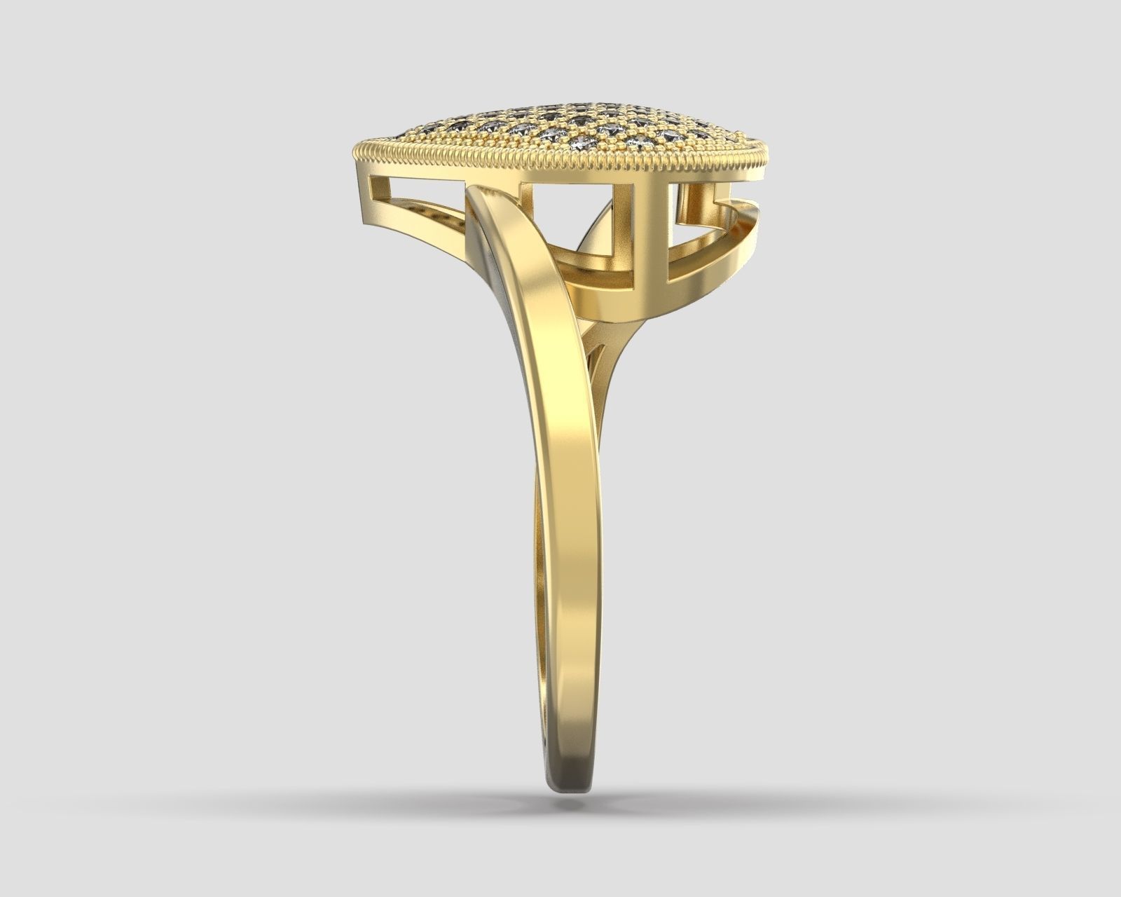 R 097 ring heart 3D print model_4