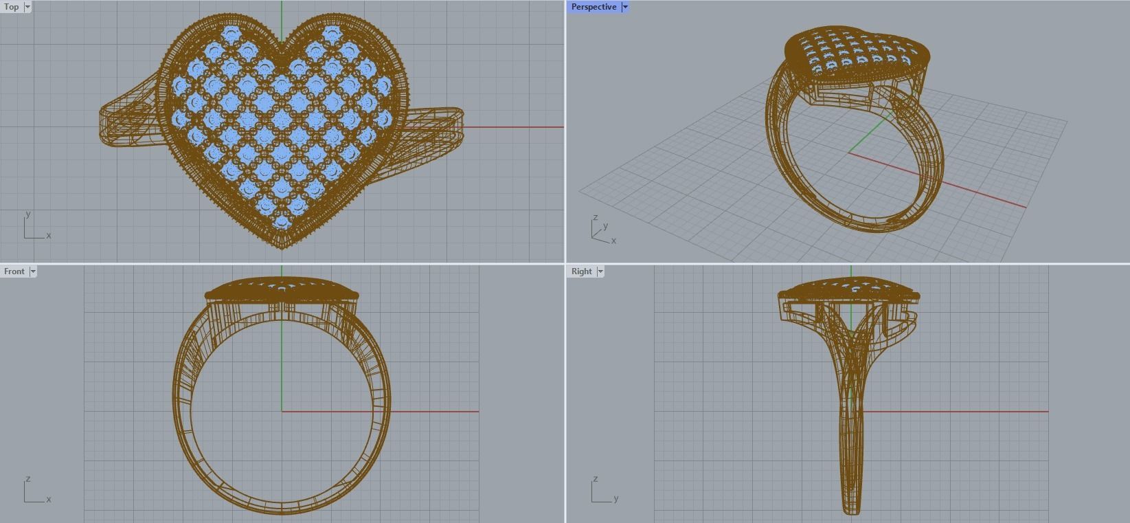 R 097 ring heart 3D print model_13