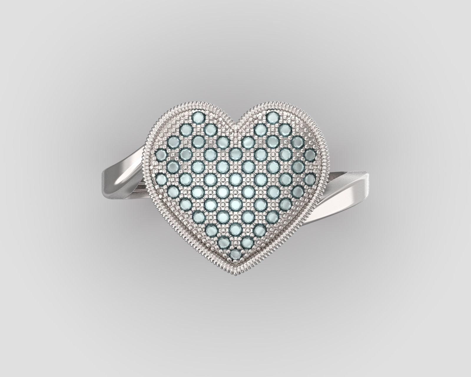 R 097 ring heart 3D print model_11