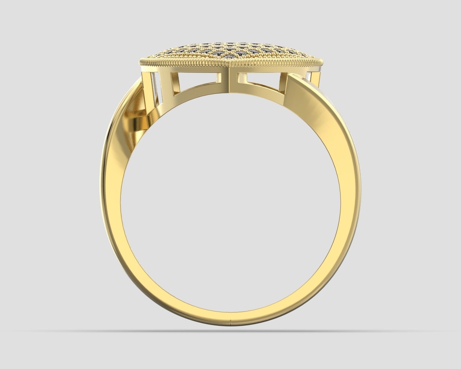 R 097 ring heart 3D print model_2