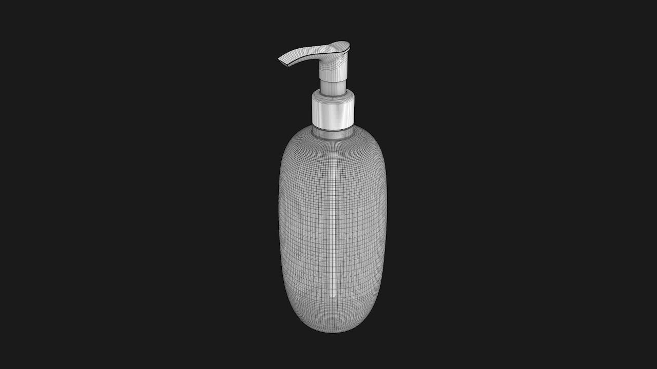 Cucumber Melon Liquid Soap Low-poly 3D model_11