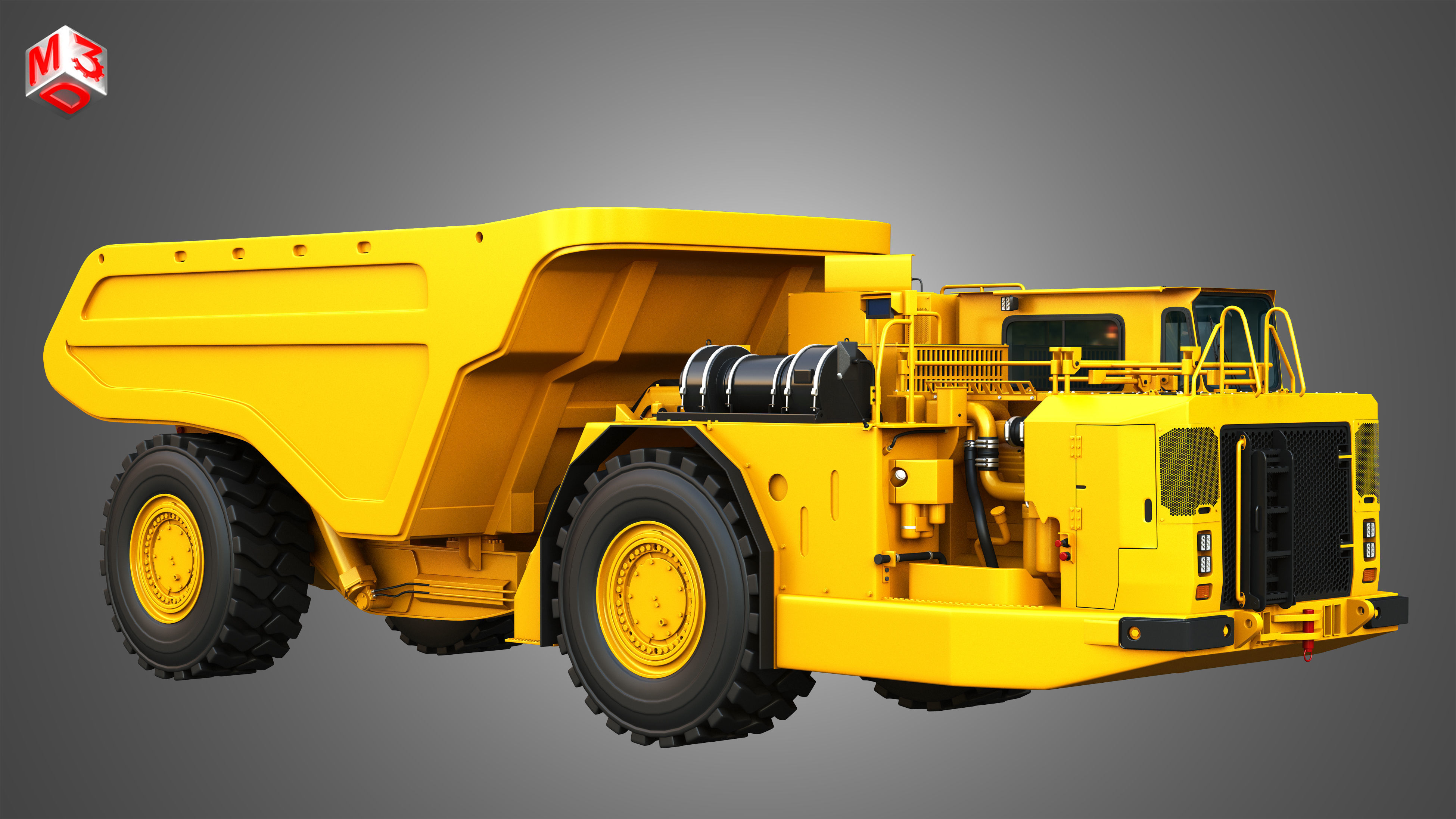 AD63 - WX18H Underground Mining Vehicles 2 in 1 3D Model Collection_4