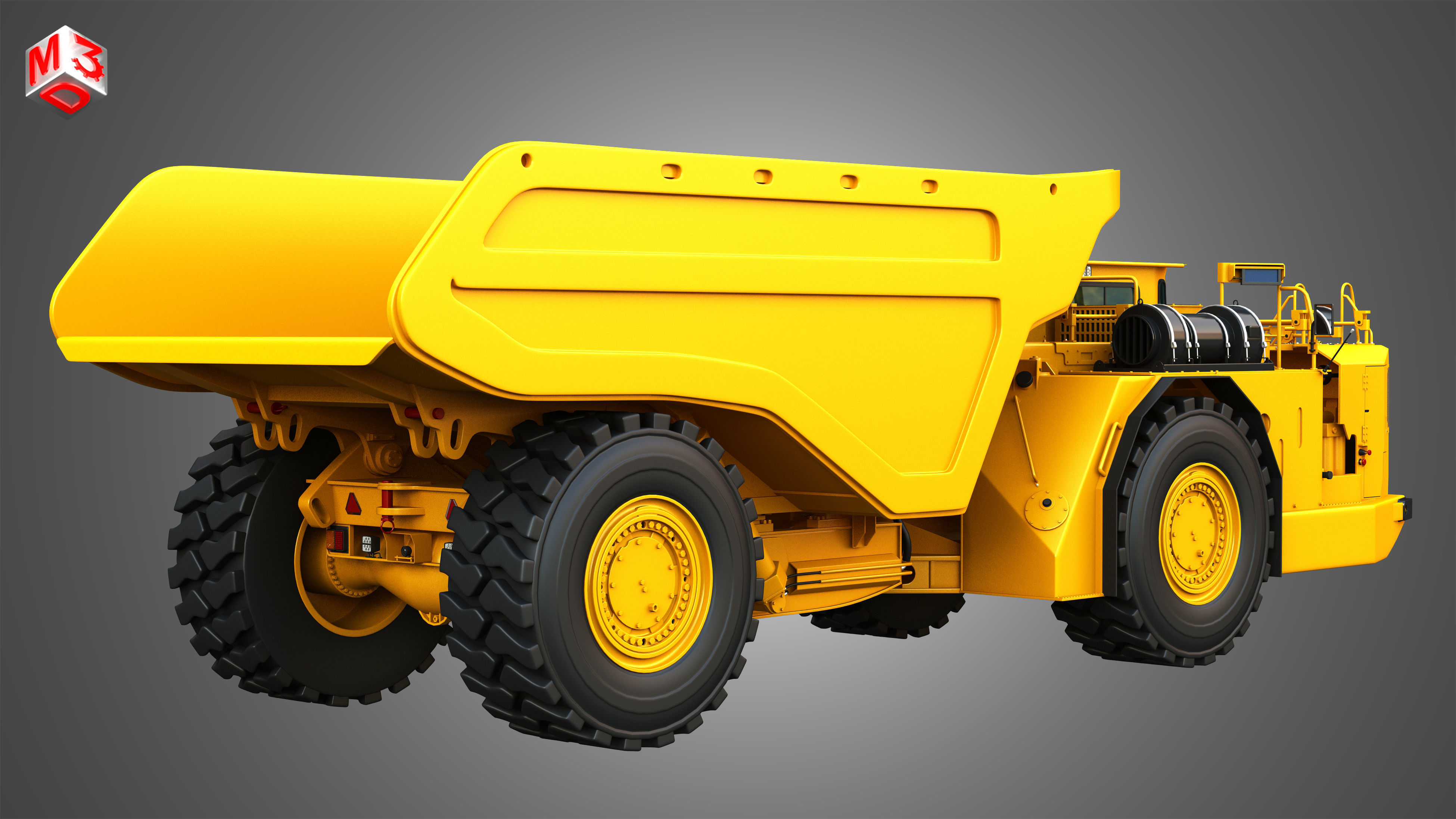 AD63 - WX18H Underground Mining Vehicles 2 in 1 3D Model Collection_2