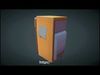 Stylized Fridge Low-poly 3D model_1