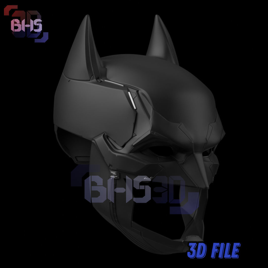 Batman Gotham Knight Helmet 3D 3D print model_2