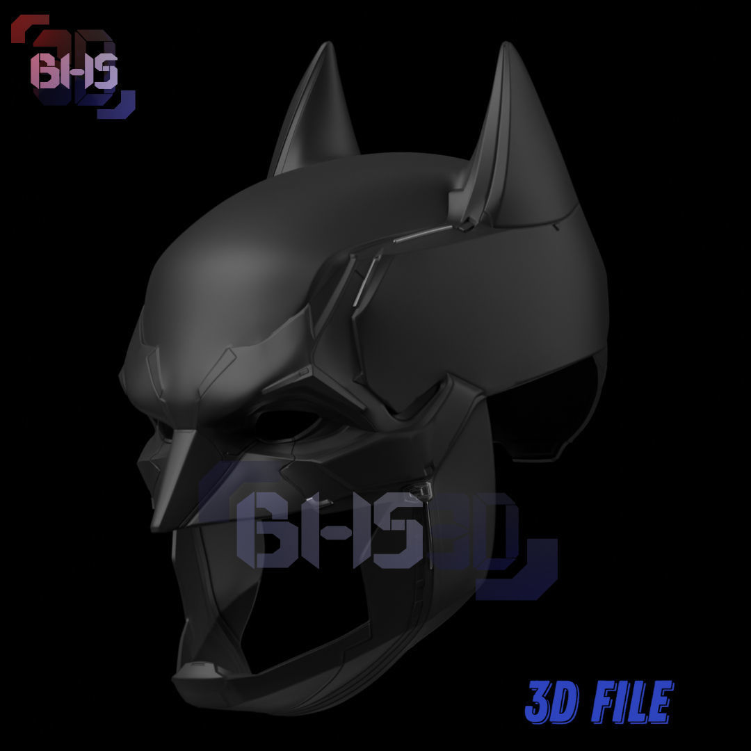 Batman Gotham Knight Helmet 3D 3D print model_1