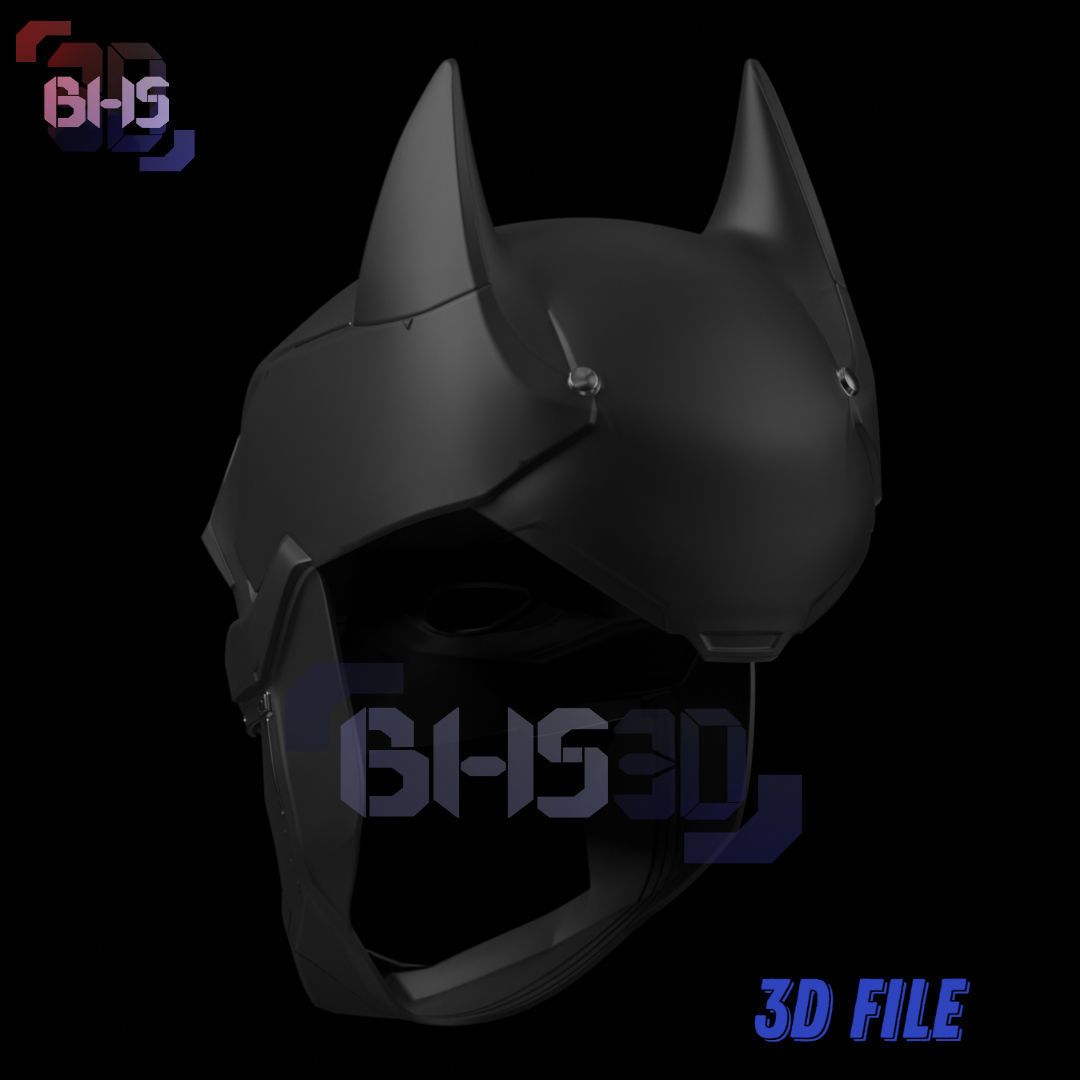 Batman Gotham Knight Helmet 3D 3D print model_3