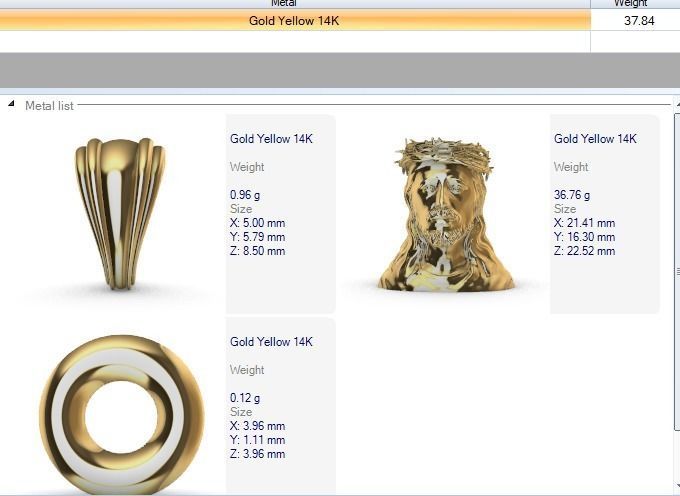 3D Jesus Christ Thorn Head Face Pendant Jewelry 3D print model_40