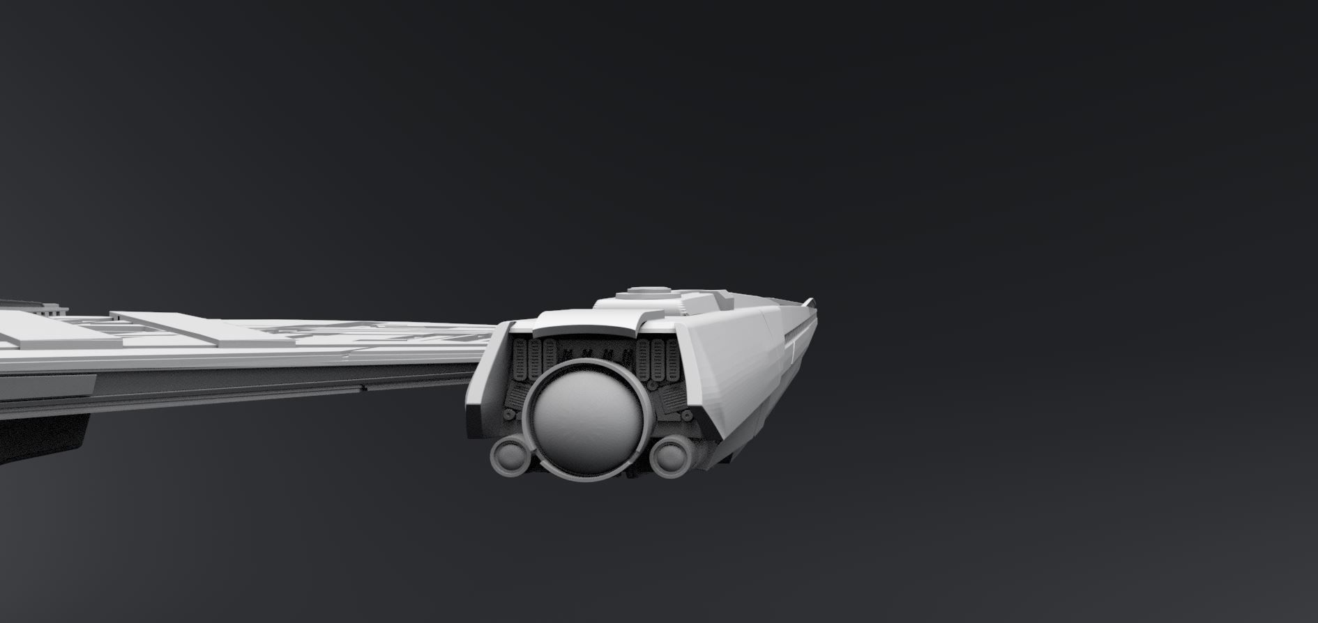 Crossfield Discovery scale model  3D print model_8