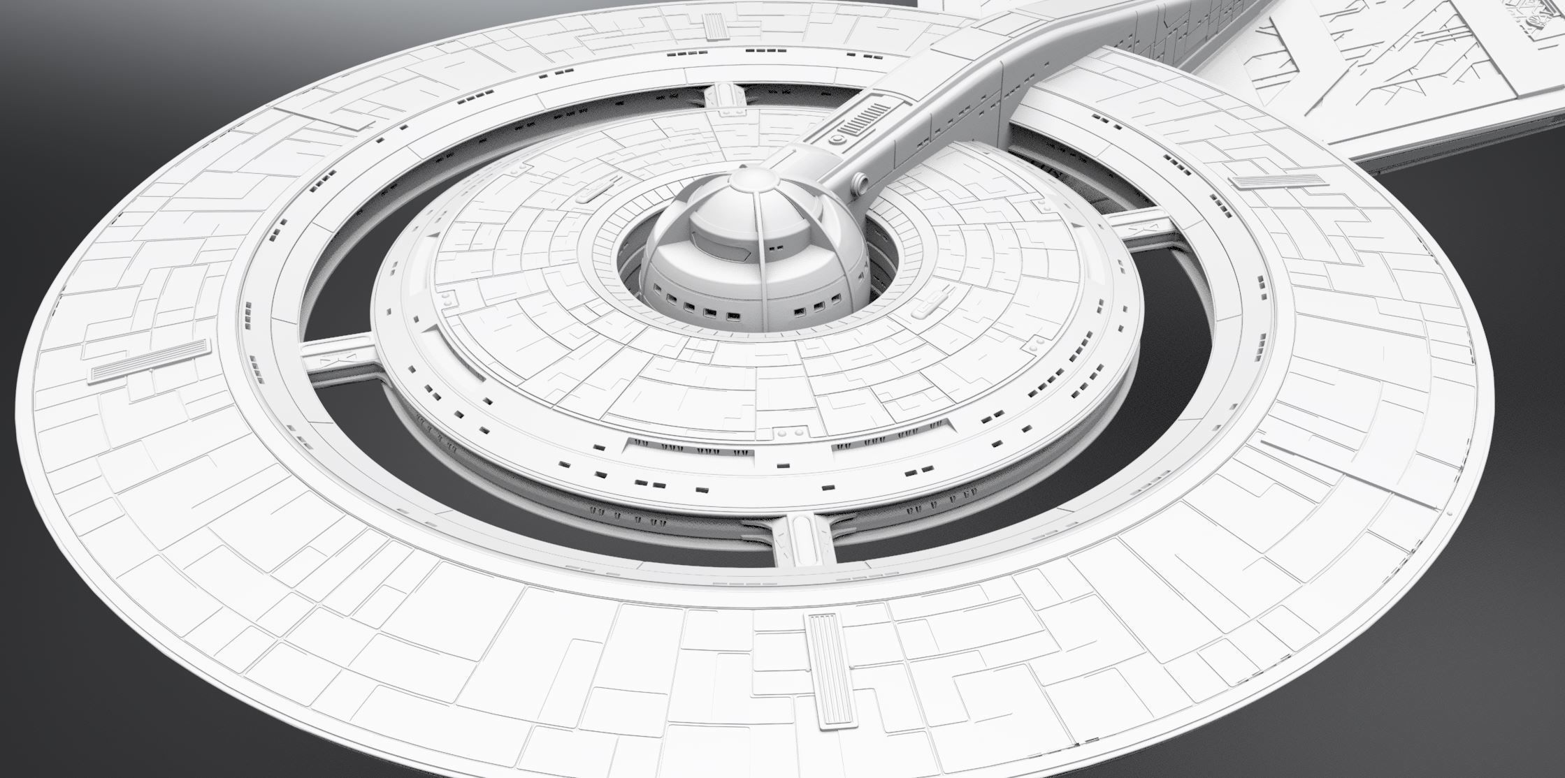 Crossfield Discovery scale model  3D print model_5