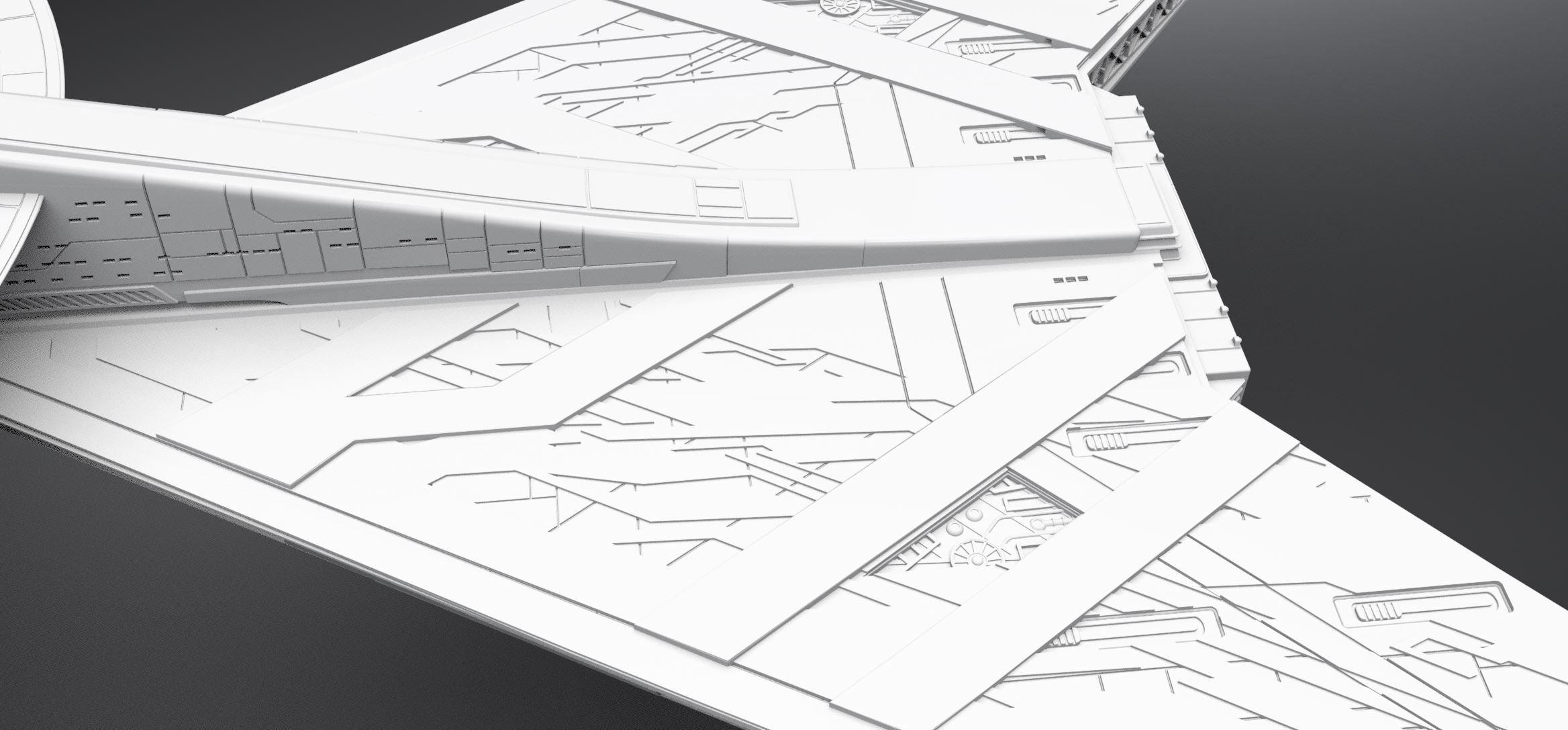 Crossfield Discovery scale model  3D print model_6