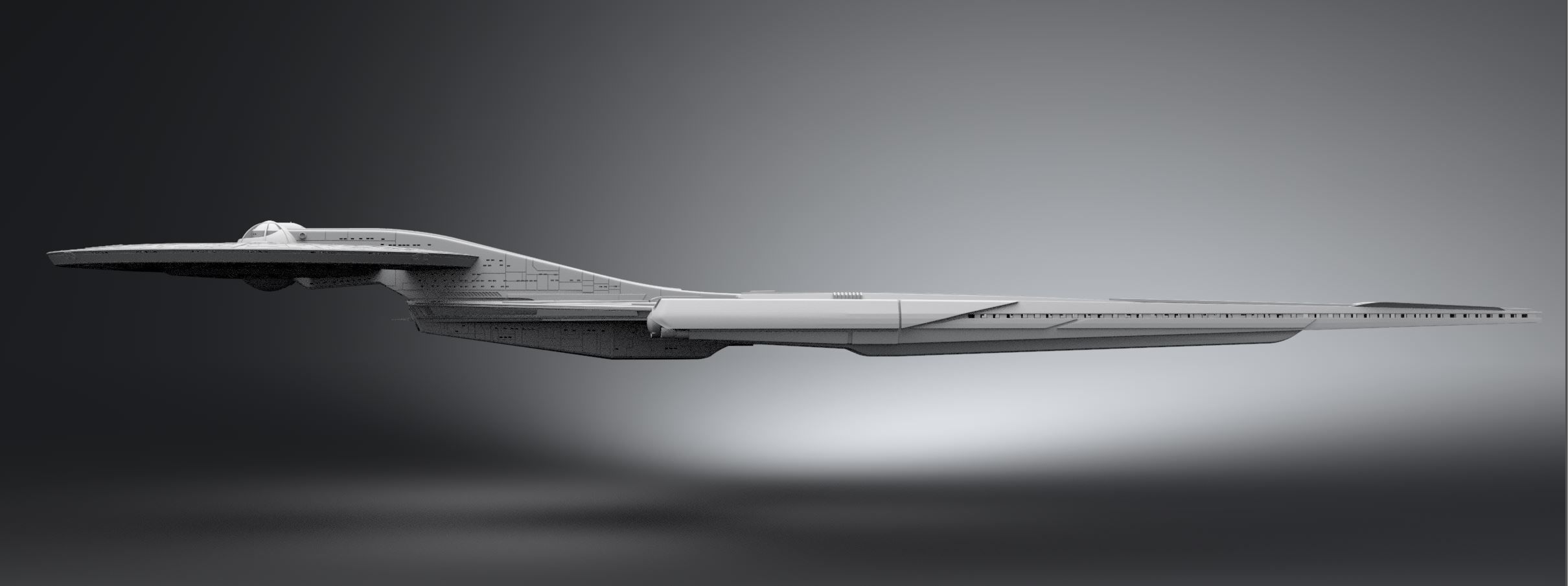 Crossfield Discovery scale model  3D print model_1