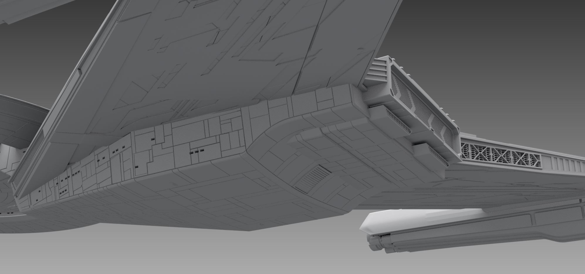 Crossfield Discovery scale model  3D print model_11