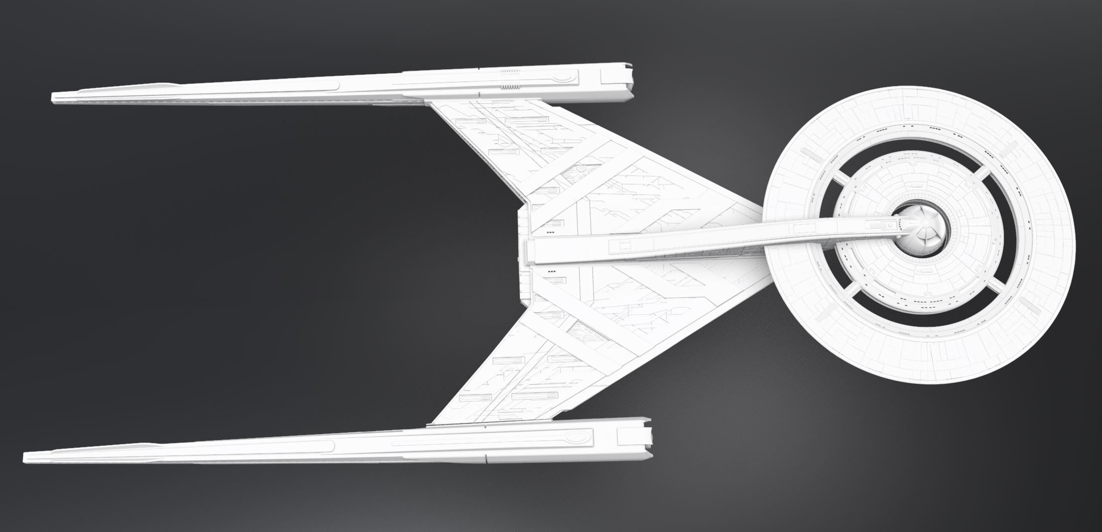 Crossfield Discovery scale model  3D print model_3