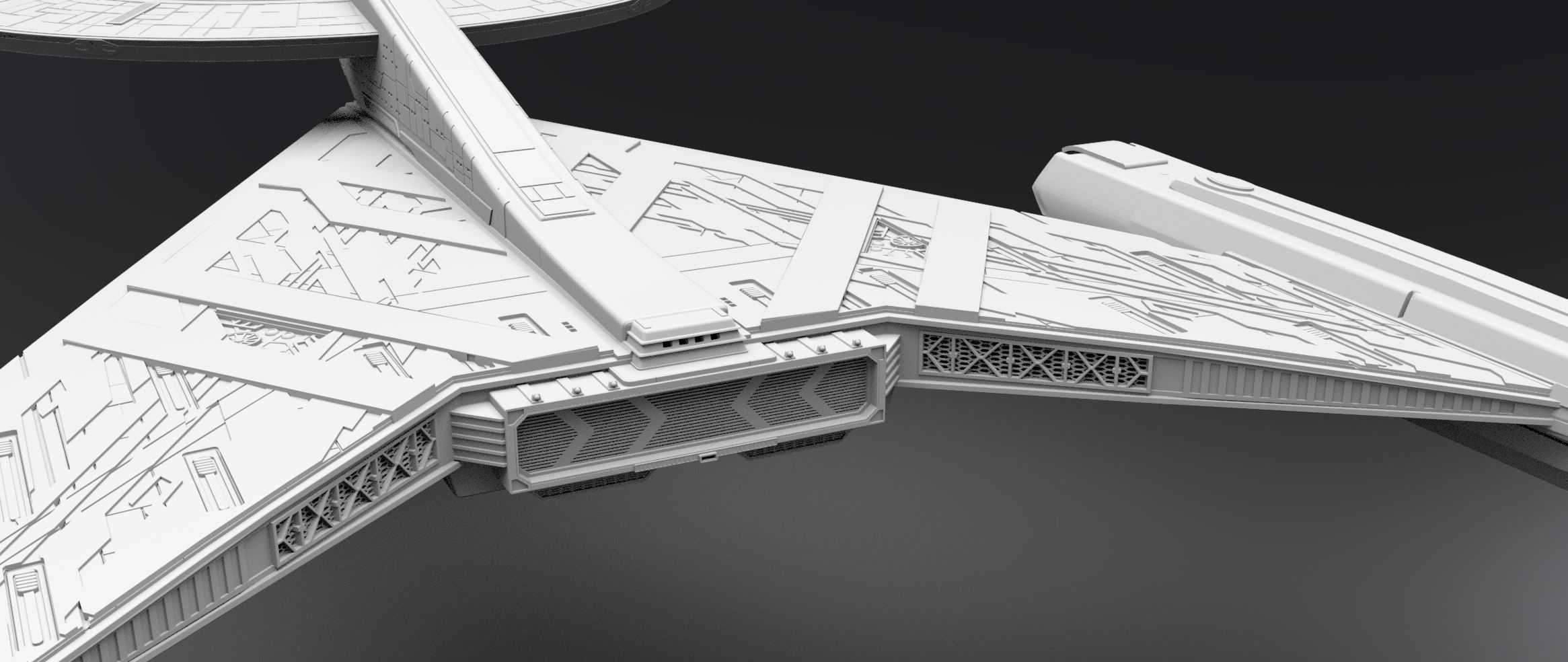 Crossfield Discovery scale model  3D print model_9