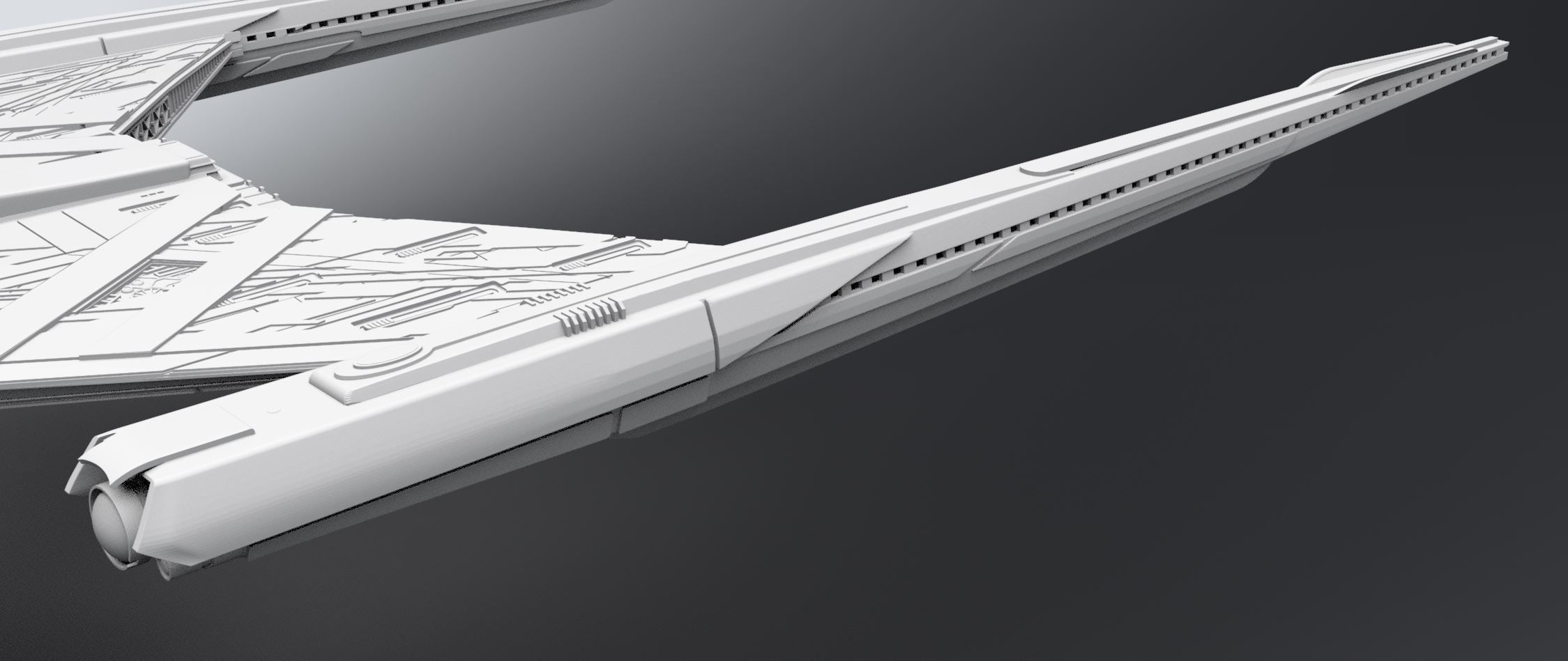Crossfield Discovery scale model  3D print model_7
