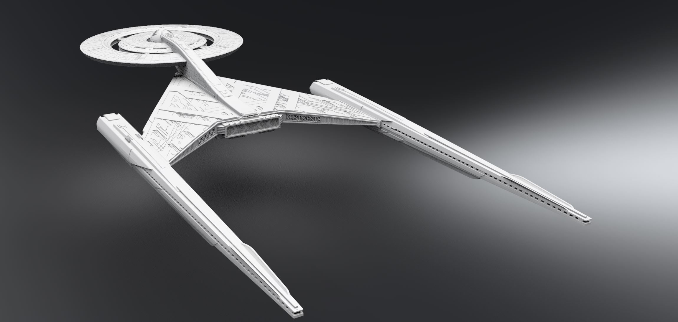 Crossfield Discovery scale model  3D print model_2