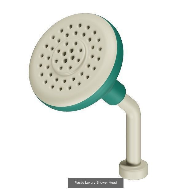 PLASTIC BATHROOM FITTINGS PACK 3D Model Collection_4