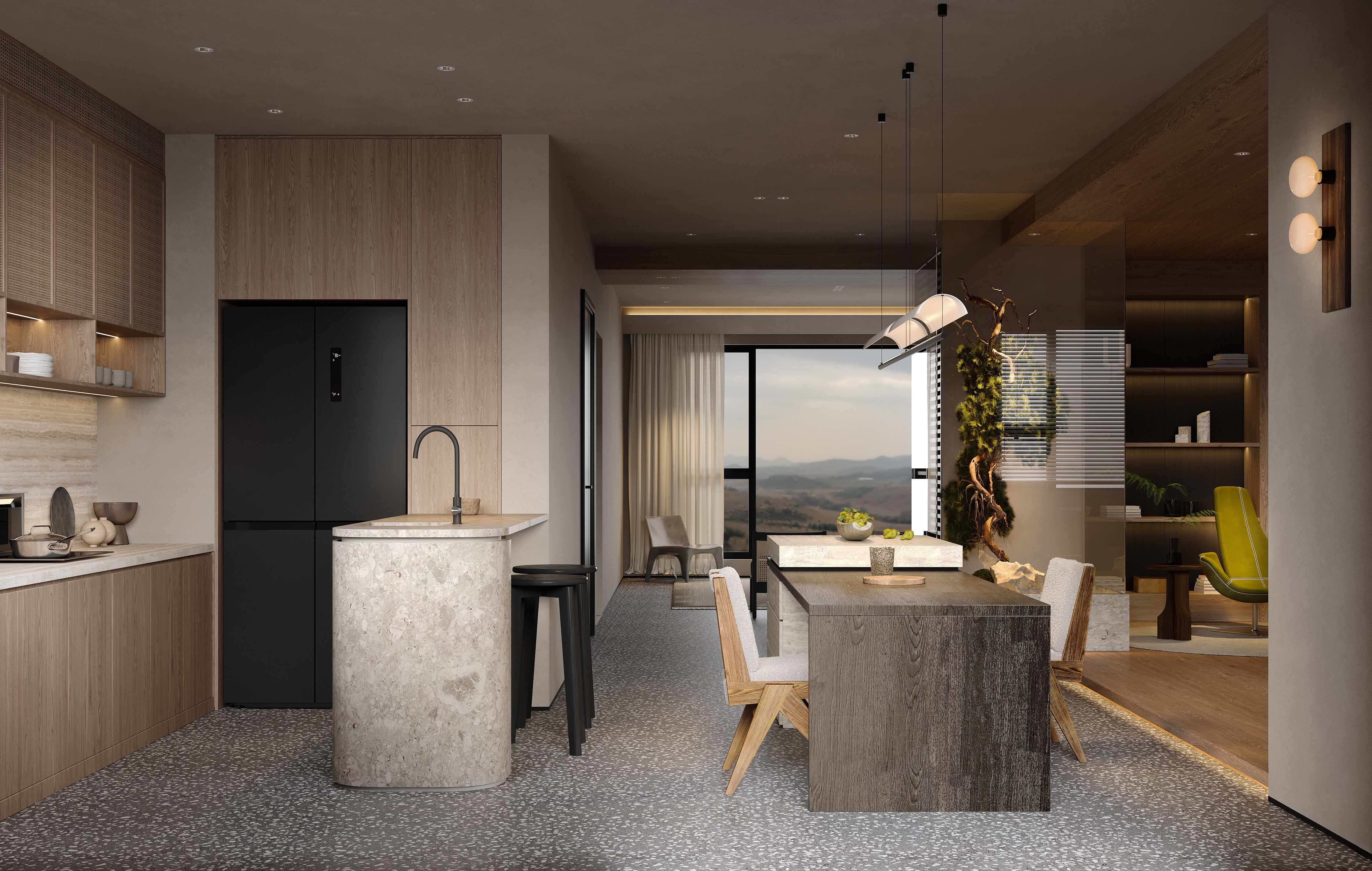 3D Model of Modern Apartment Interior Design 3D model 3D model_2