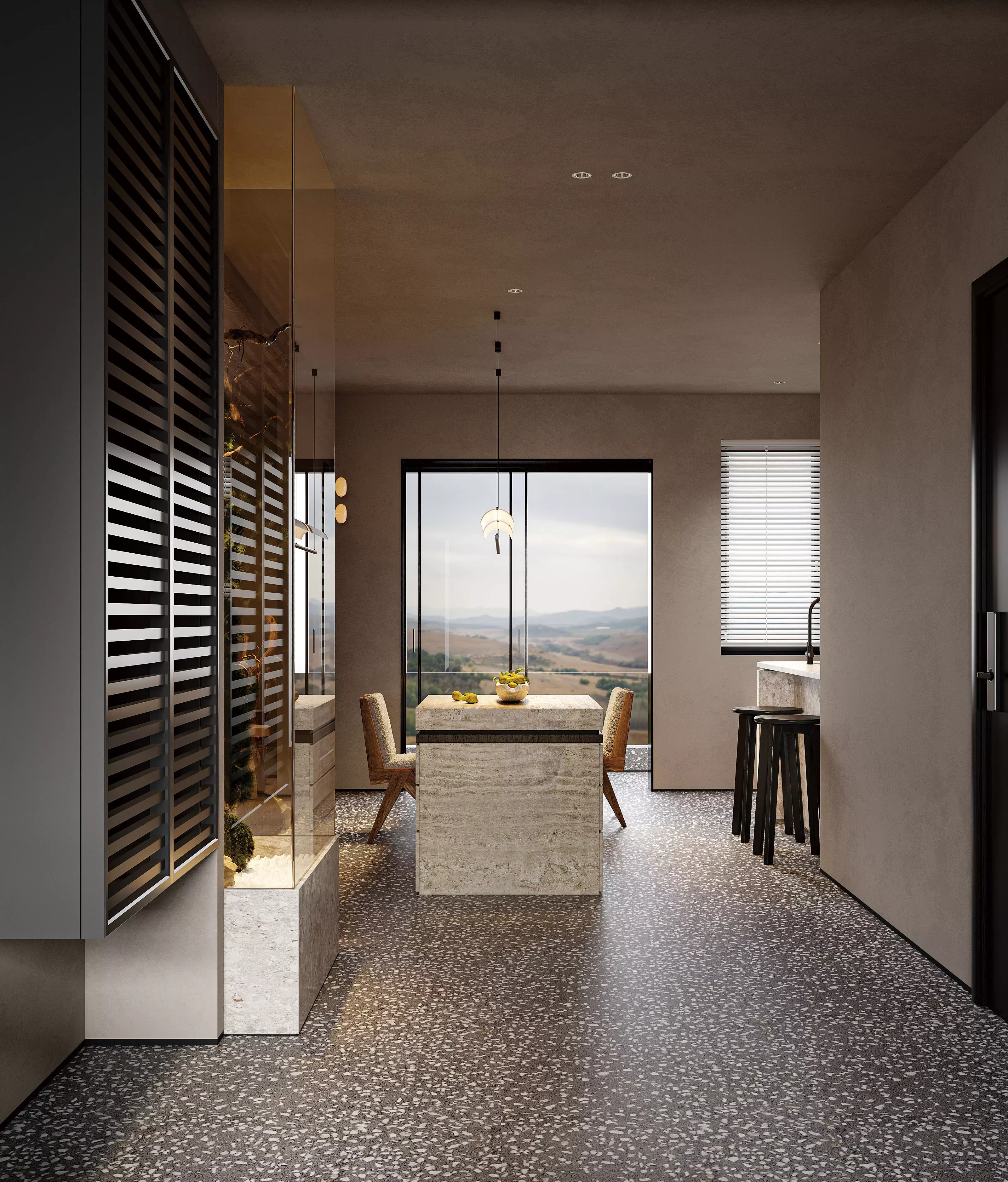 3D Model of Modern Apartment Interior Design 3D model 3D model_0