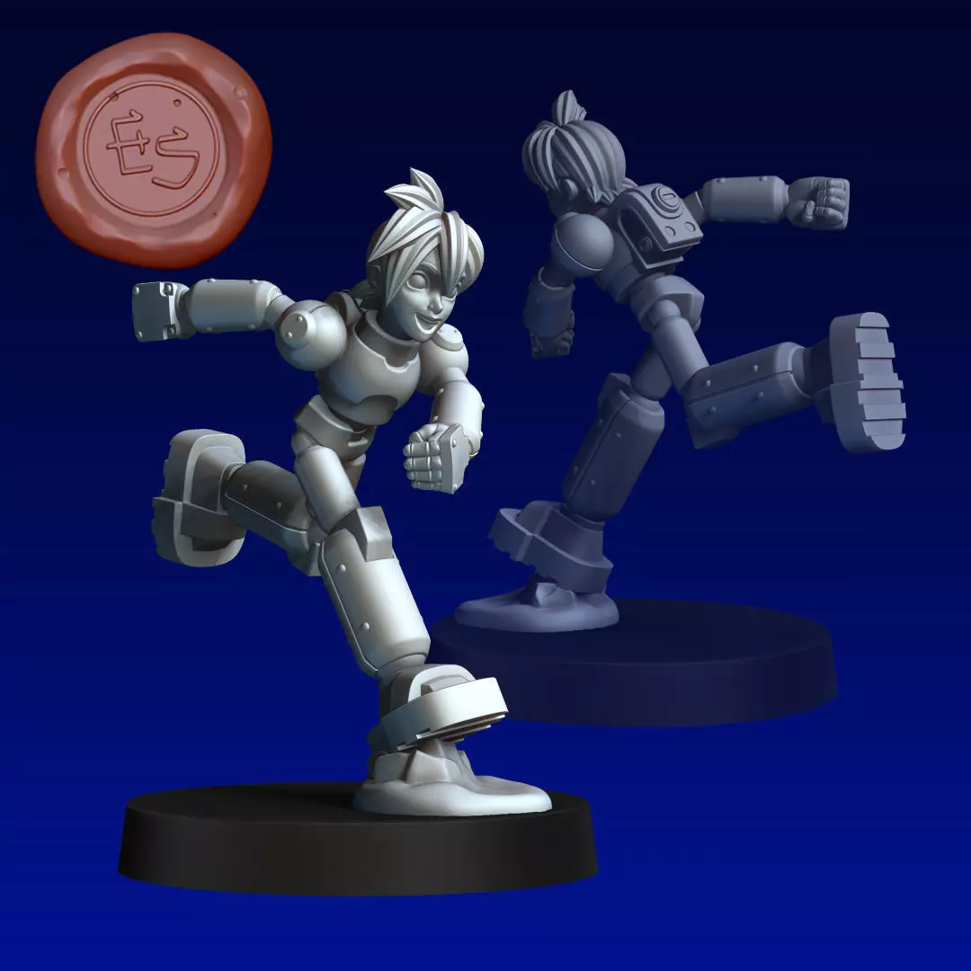 Rock Volnutt - Megaman Legends - 32mm Scaled Miniature 3D print model_0