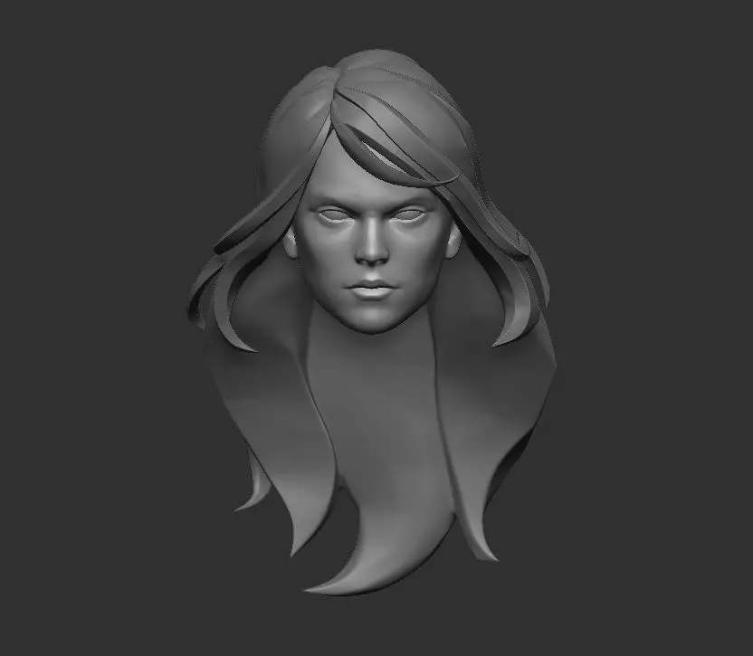 Black Widow - Headsculpt for Action Figures 3D print model_0