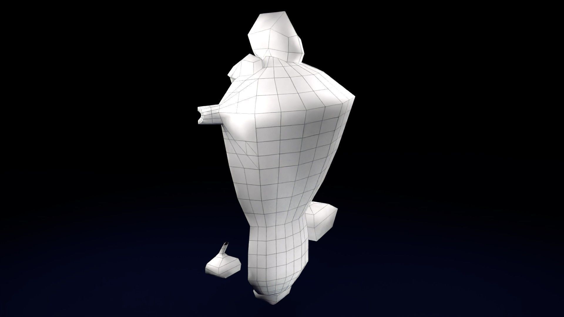 Fibroid Uterus Human female 3D Low-poly 3D model_47