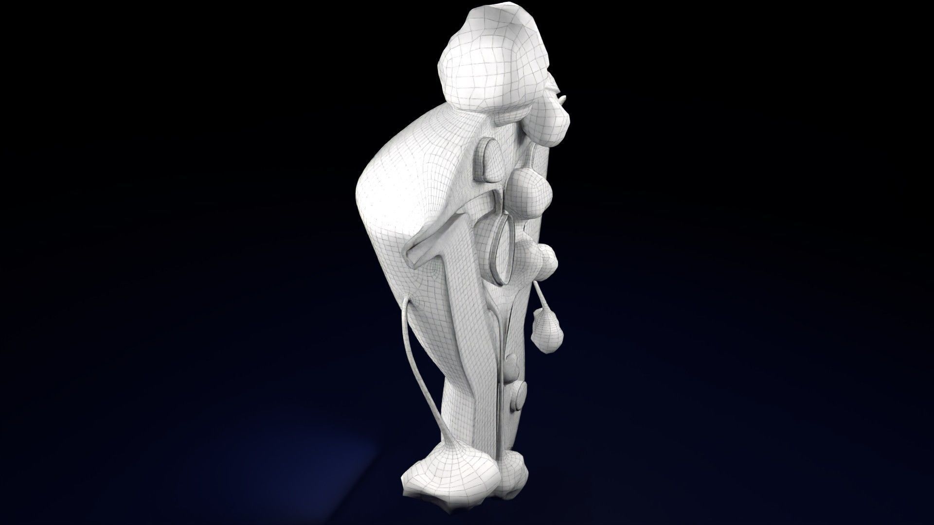 Fibroid Uterus Human female 3D Low-poly 3D model_75