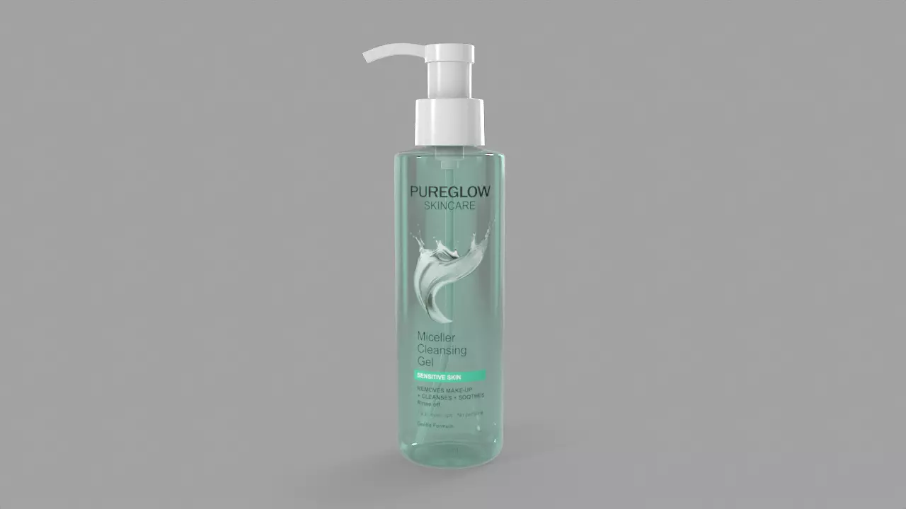 Cleansing Gel Low-poly 3D model