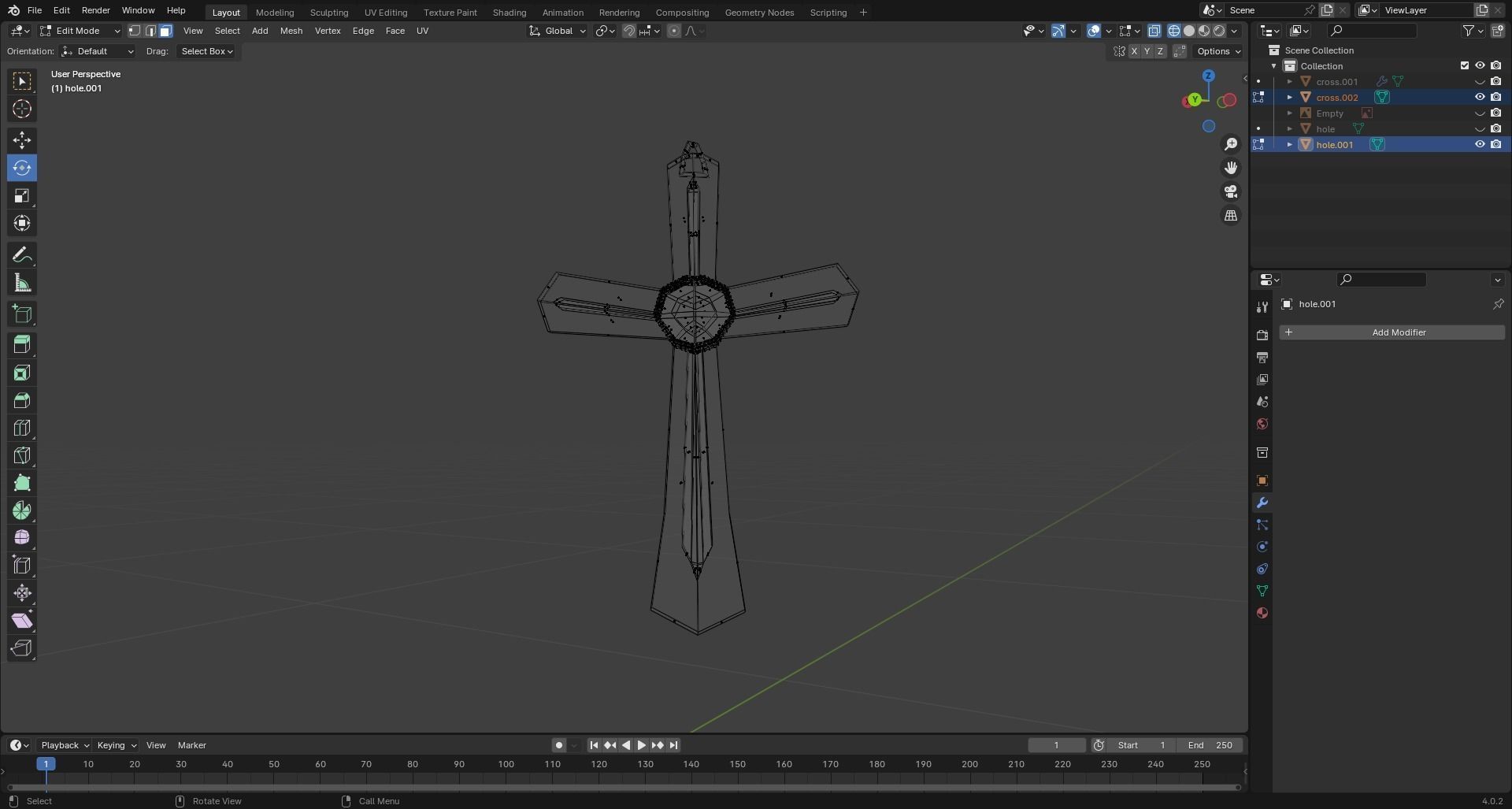 Rosario Vampire Cross 3D print model_4