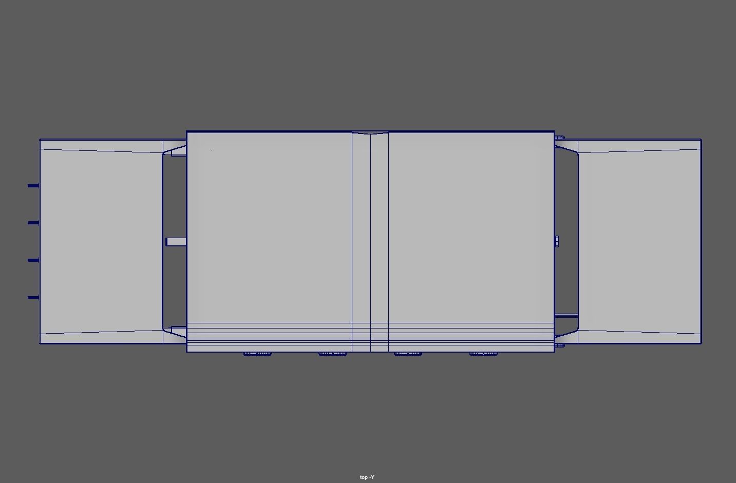 Gas Grill Griddle Station Low-poly 3D model_14