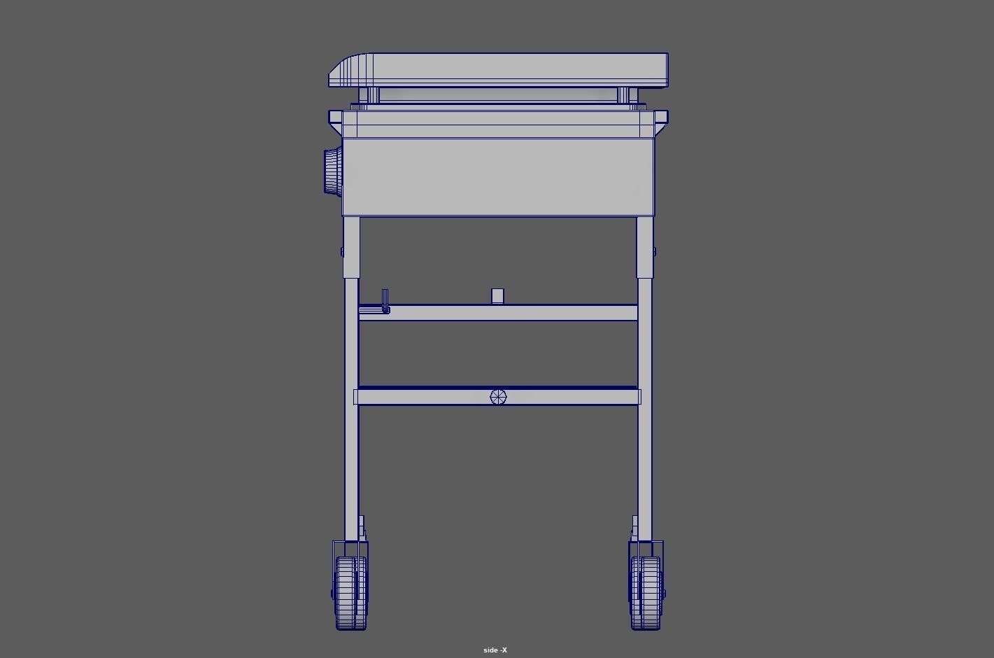 Gas Grill Griddle Station Low-poly 3D model_18