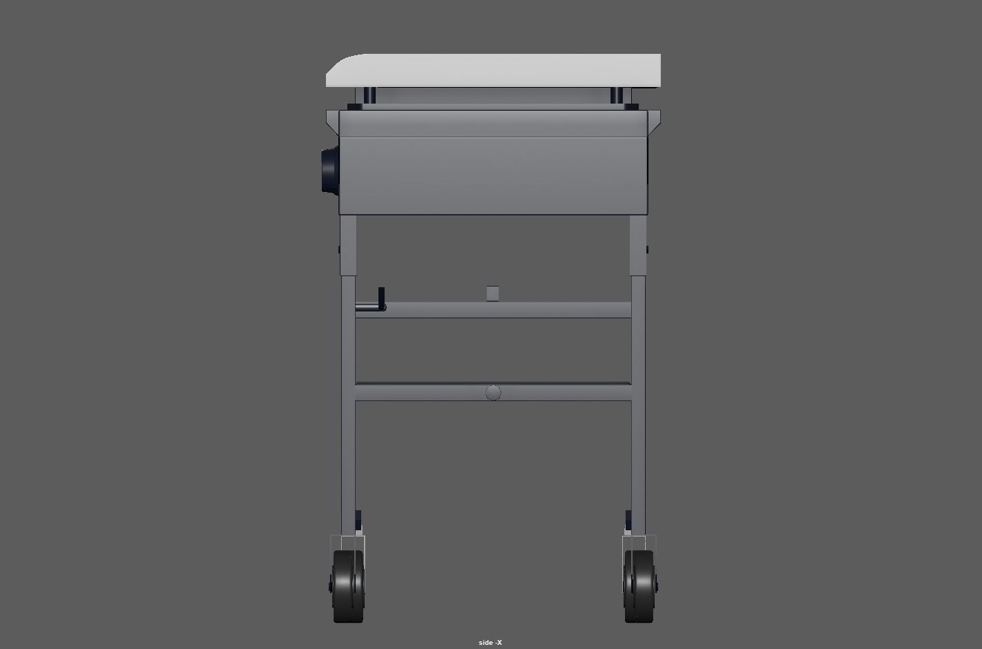 Gas Grill Griddle Station Low-poly 3D model_17