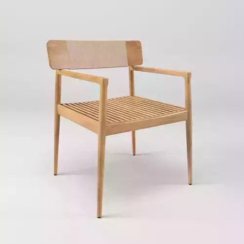 Archi Outdoor Dining Chair Low-poly 3D model