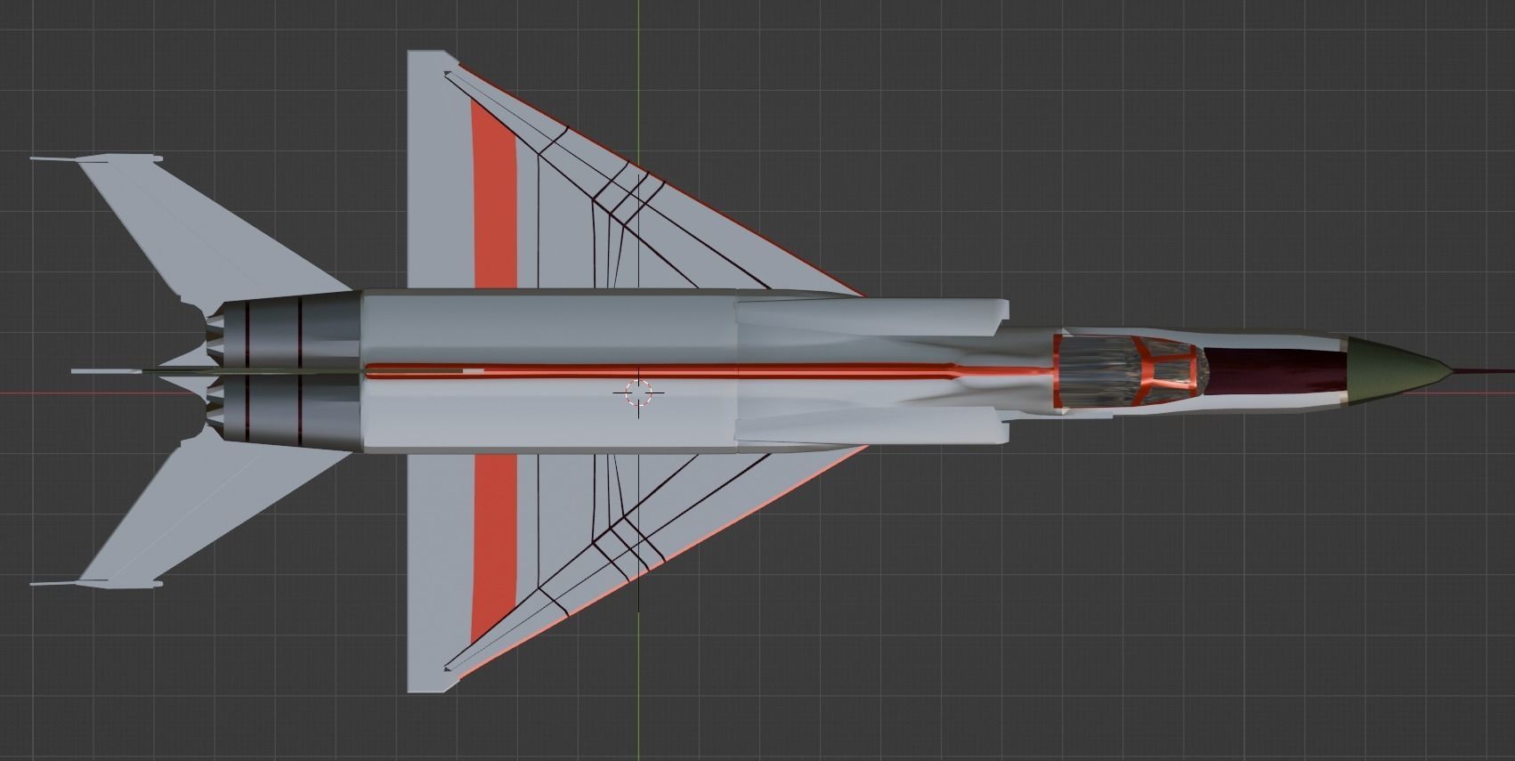 Jet J-8 Free 3D model_1