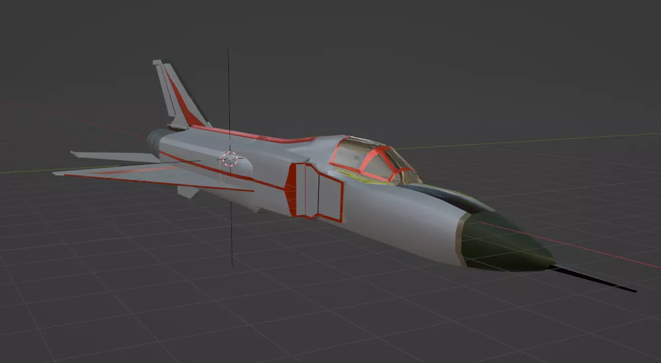 Jet J-8 Free 3D model_0