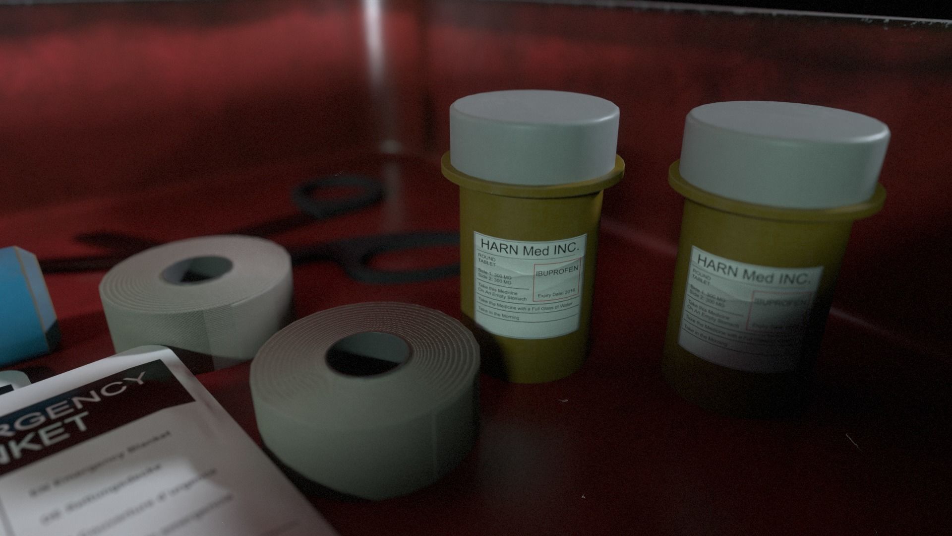 Post apocalyptic Medicine Case Low-poly 3D model_4