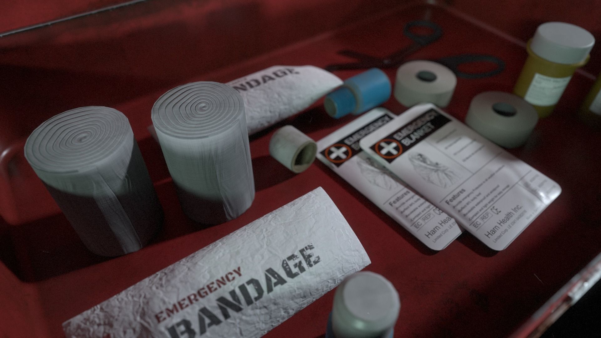 Post apocalyptic Medicine Case Low-poly 3D model_5